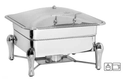 Chafing Dish Lift Top Square 6.5 Ltr. With Sleek Stand - Rs. 5063.00++