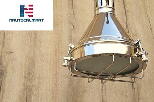 NauticalMart Vintage Chrome Pendant Lamp - Stainless Steel