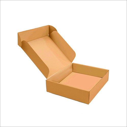 Inter Lock Corrugated Box - Paper, Customized Size & Shape, Brown Color, Rectangular Design | Ideal for Food Packaging with Plain Finish