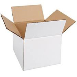 Duplex Corrugated Box - Corrugated Board Rectangle Shape White & Brown Colors | Custom Size Plain Finish Ideal for Food & Home Appliance Use