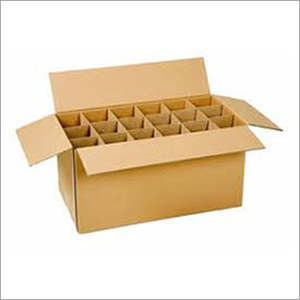 Bottle Packaging Corrugated Box - Rectangle, Customized Size and Shape | Brown Color, Plain Finish, Ideal for Beverage Packaging