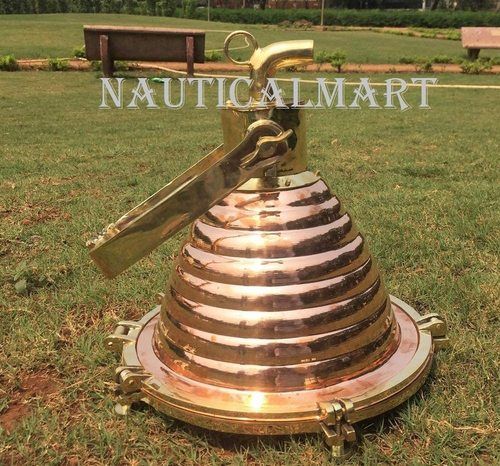 NauticalMart Nautical Marine Hanging Ceiling Pendant Deck Brass & Copper Light