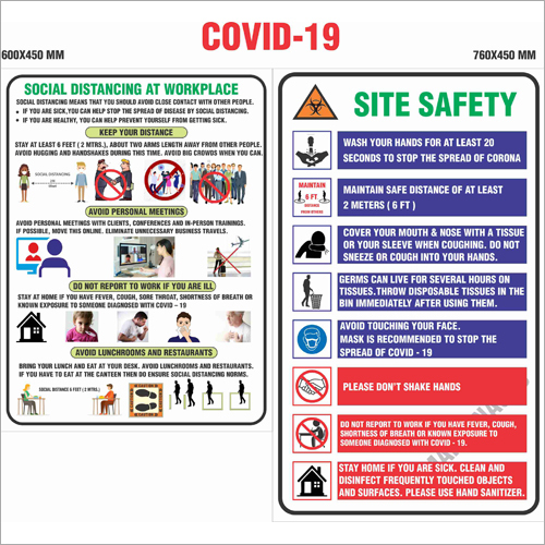 COVID 19 A 4 Signages