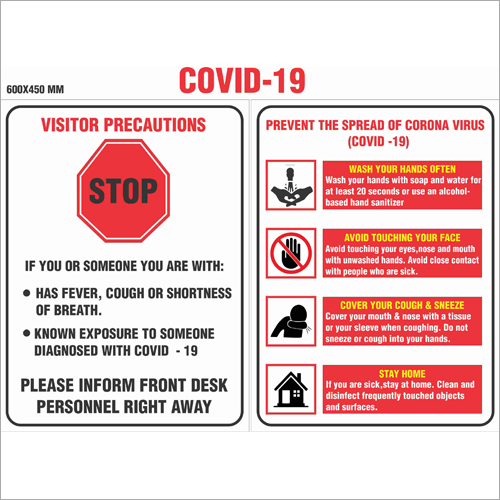 COVID 19 A 3 Signages