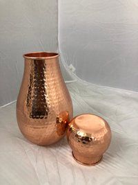 Bottle Flower Jar Hammered