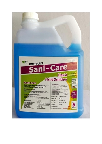 Ethanol based hand sanitizer -5000ml