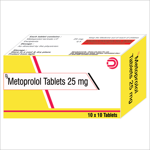Metoprolol Tablets 25 mg By DIVINE LIFE CARE PVT. LTD.