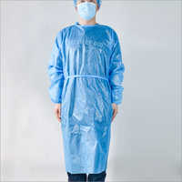 Disposable Clothing - Melt-blown Fabric, Multiple Sizes, Blue Color - Lightweight, Fluid-resistant, Tie-back Closure, Individually Packaged