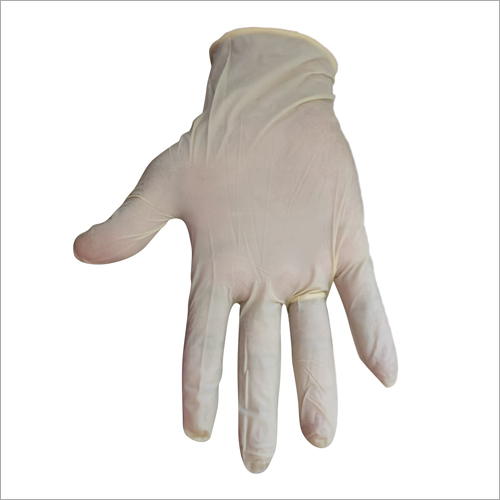 Latex Examination Gloves - Latex Material, Disposable, Powdered, Sterilized, White Color | Comfortable for Personal Safety Use