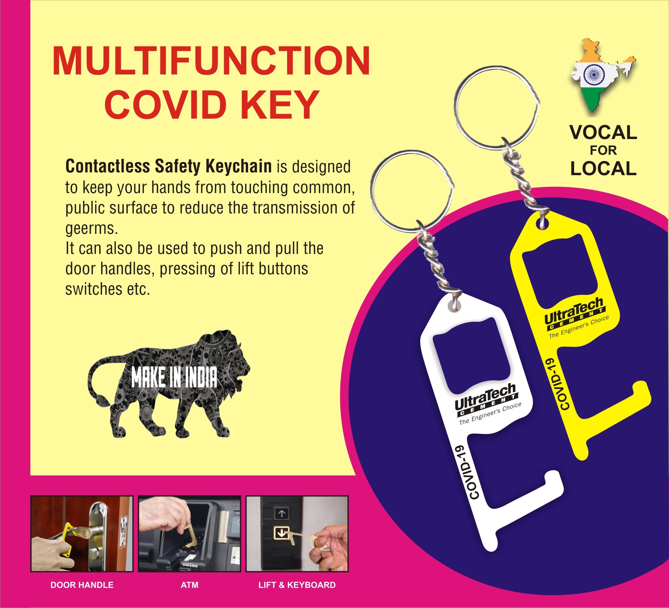 Covid Keychain