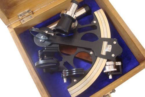 8-inch Powder-coated Brass Nautical Micrometer Sextant