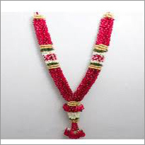Red Natural Fresh Flower Garland