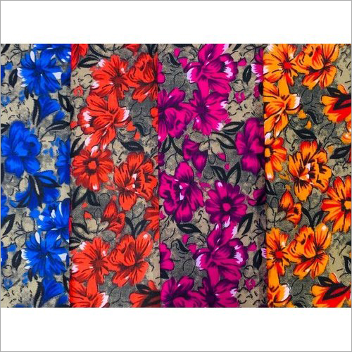 Cotton Nighty Fabric - Pure Cotton, Multicolor Printed Design | Washable, Customizable Yarn Count