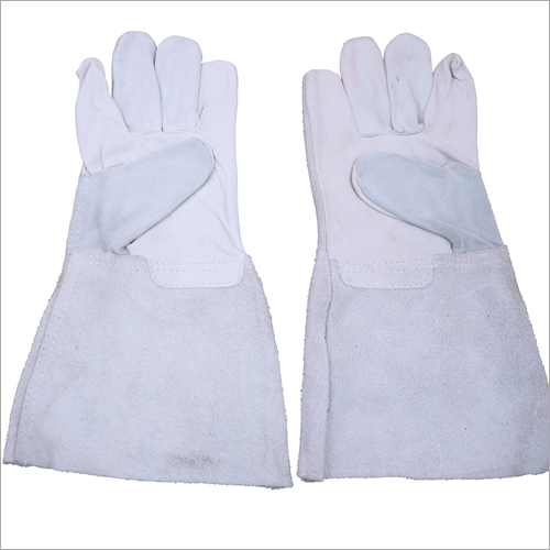 14 Inches Chrome Leather Hand Gloves