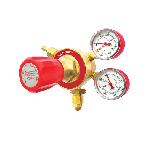 Weldtrix Single Stage Double Meter Heavy Acetylene Regulator