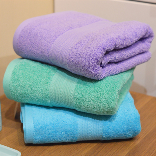 Cotton Soft Bath Towel - 100% Cotton, Various Sizes, Vibrant Blue & Purple Colors | Ultra Soft Texture, Plain Dyed, Suitable for Home & Hotel