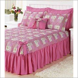 Printed Bed Sheet - 100% Cotton, Rectangle Shape, Queen Size, Pink Color | Soft Touch, Printed Pattern, Quick Dry, Water Absorbency