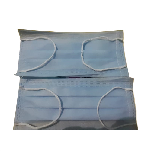Non Woven Face Mask - Waterproof Non-Woven Fabric, Melt-Blown Filtering Layer, Soft Absorbent Inner Layer, Blue Color, Unisex Safety Usage