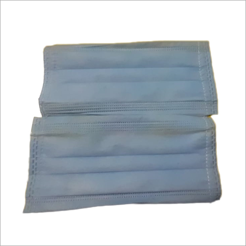 2 Ply Face Mask - Lightweight Polymer Material, Unisex Design, Blue Color | Low Resistance Breathing, Nose Bar Adaptable, High Filtration Capacity, Durable