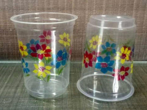 250 Ml -300 Ml Disposable PP Printed Glass