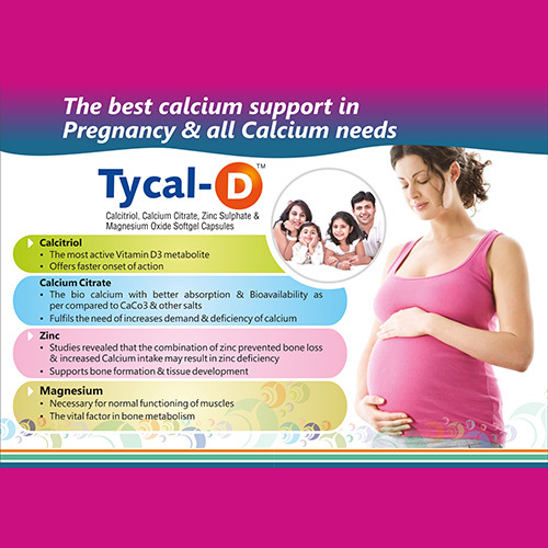 Tycal-D Calcium Capsules By TYKHE HEALTHCARE INDIA PRIVATE LIMITED