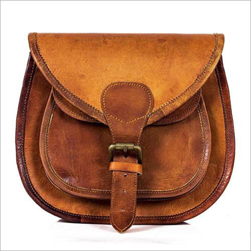 Brown 11X15 Inch Leather Sling Bag