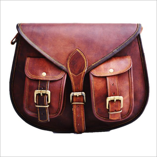 Brown Leather Sling Bag Gender: Women