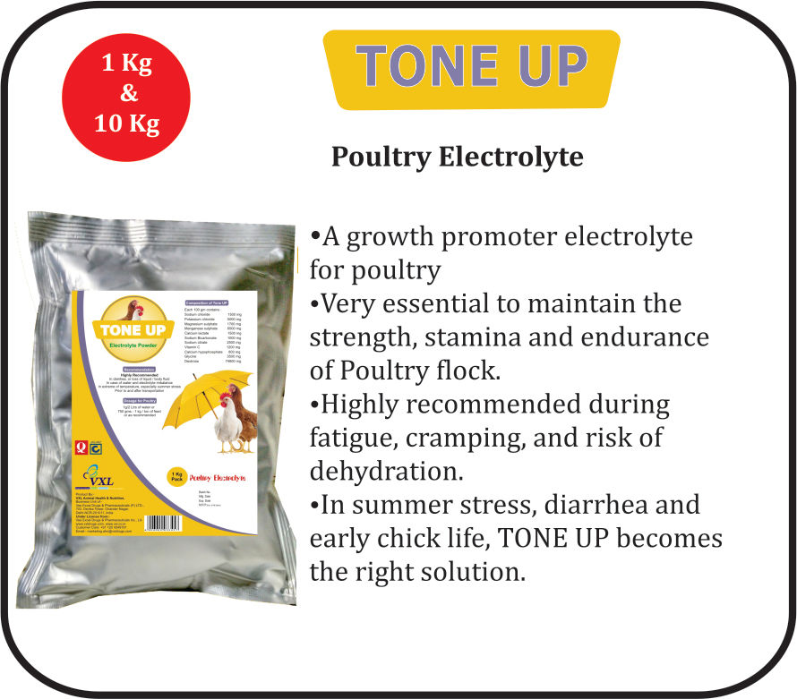 Tone UP - Poultry Electrolyte  Powder