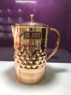 JUG PURE COPPER DIAMOND