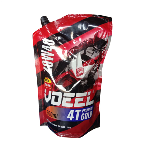 Formula 4T Plus Gold 20W40 Engine Oil - 4T PLUS GOLD 20W40, Red Color, Bitter Smell, Pouch Packaging, Designed for Scooters, Motorcycles, Autos