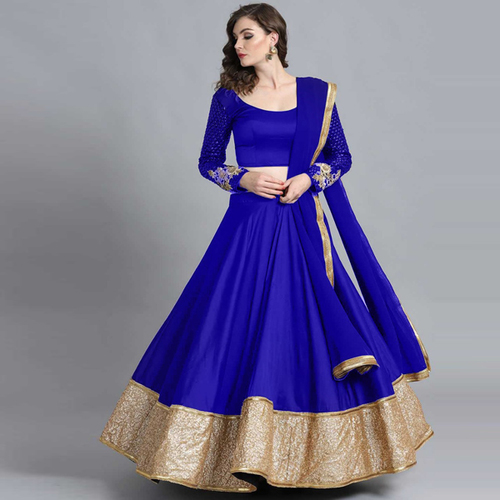 No Fade Akshara Royal Blue Suit