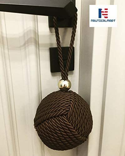 Black Decorative Rope Ball, Assorted Colors, Door Stop, Doorstopper, Door Accessories, Rope Knot Gift, Home Decoration