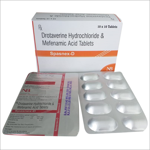 Drotaverine Hydrochloride & Mefenamic Acid Tablets By NEXBON LIFESCIENCES