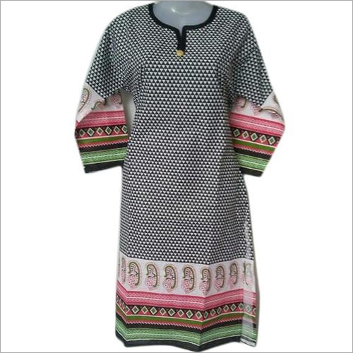 Ladies Cotton Kurti - Soft Cotton, Available in Sizes S, M, L, XL, Casual Wear for All Seasons, Comfortable & Sweat Absorbing