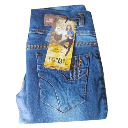 Ladies Denim Jeans - Denim Material, Regular Fit, Soft & Lightweight | Breathable, Skin-Friendly Fabric, Ideal for All Seasons