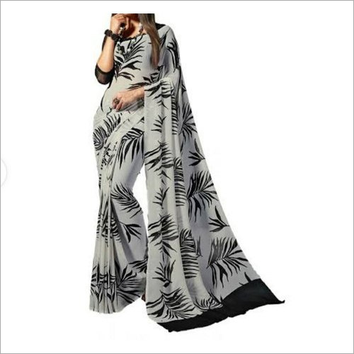 Printed Fancy Saree - Lightweight Fabric Various Colors | Printed Motifs Perfect for Ceremonies Seasonal Versatility Comfortable Wear