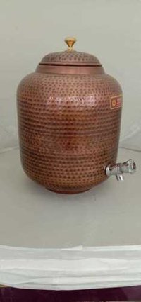 Water Tank Copper Antique Hammered