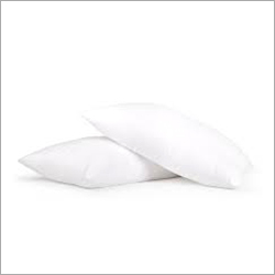 Bed Pillow - Cotton Filling, Rectangle Shape, 20x26 inches, White Color | Soft Texture, Plain Dyed Cover, Ideal for Head and Neck Comfort