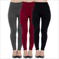 Ladies Knitted Leggings - Cotton Material, Available In Sizes S, M, L, Xl | Perfect For Autumn, Rainy Days, Spring, Summer, And Winter