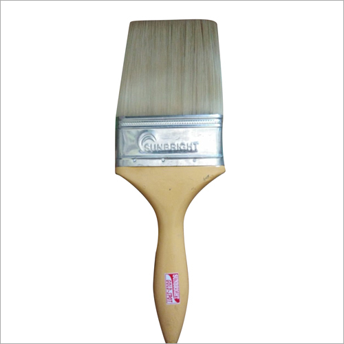 100 mm Gold Spot Paint Brush - Bristle & Nylon, Plastic Handle | Ideal for Decorative Wall Painting, Smooth Finish, Residential Use