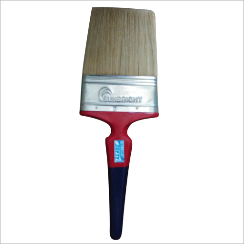 444 - 100 mm Softy Paint Brush - Wood Handle, Bristle Brush with Nylon Hair, Ideal for Uniform Painting & Surface Finishing