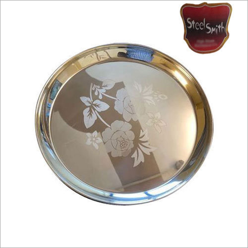 SS Round Dinner Plate - Stainless Steel, Circular Shape, Polished Finish | Rust Proof, Box Pack