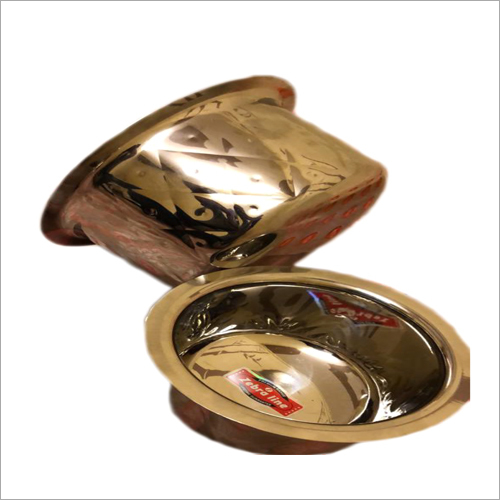 Zebraline Stainless Steel Hammered Top - Stainless Steel, Round Shape, Polished Finish | Rust-Proof, Ideal for Boiling Water, Milk, and Noodles