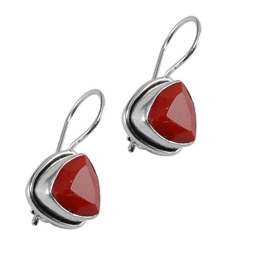 Red Quartz Earring Pg-122600 Gender: Women