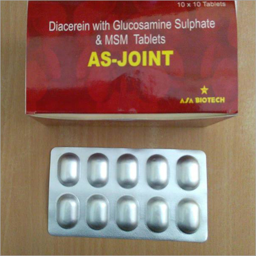Diacerein With Glucosamine Sulphate And MSM Tablets