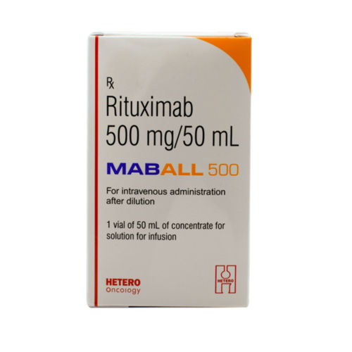  माबॉल 500Mg इंजेक्शन (रिटक्सिमैब (500Mg) -हेटेरो ड्रग्स लिमिटेड) इंजेक्शन