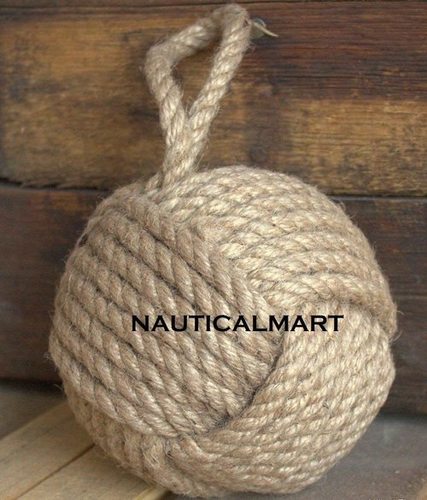 Brown Nauticalmart Nautical Knot Door Stopper Rope