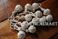 White Nautical Key Chain - Cotton Rope Keychain - Nautical Gift