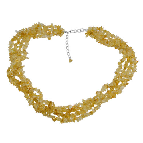 Citrine Gemstone Chips Necklace Pg-131511 Size: 2.4X53.6