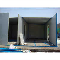 Prefabricated Steel Puf Panels - Customizable Dimensions, Powder Coated Grey Finish | Eco-friendly, Fire Rated Class A, Easily Assembled